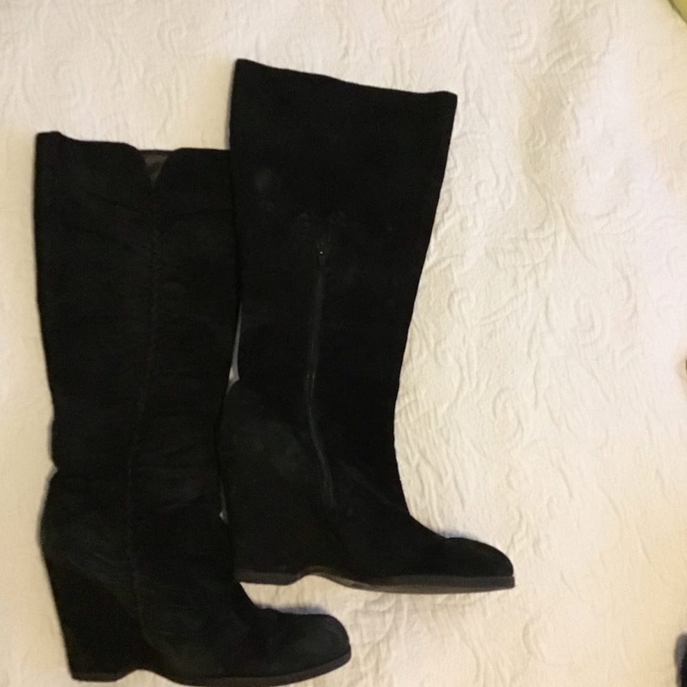 Chic Soft Black Knee High Women's Boots